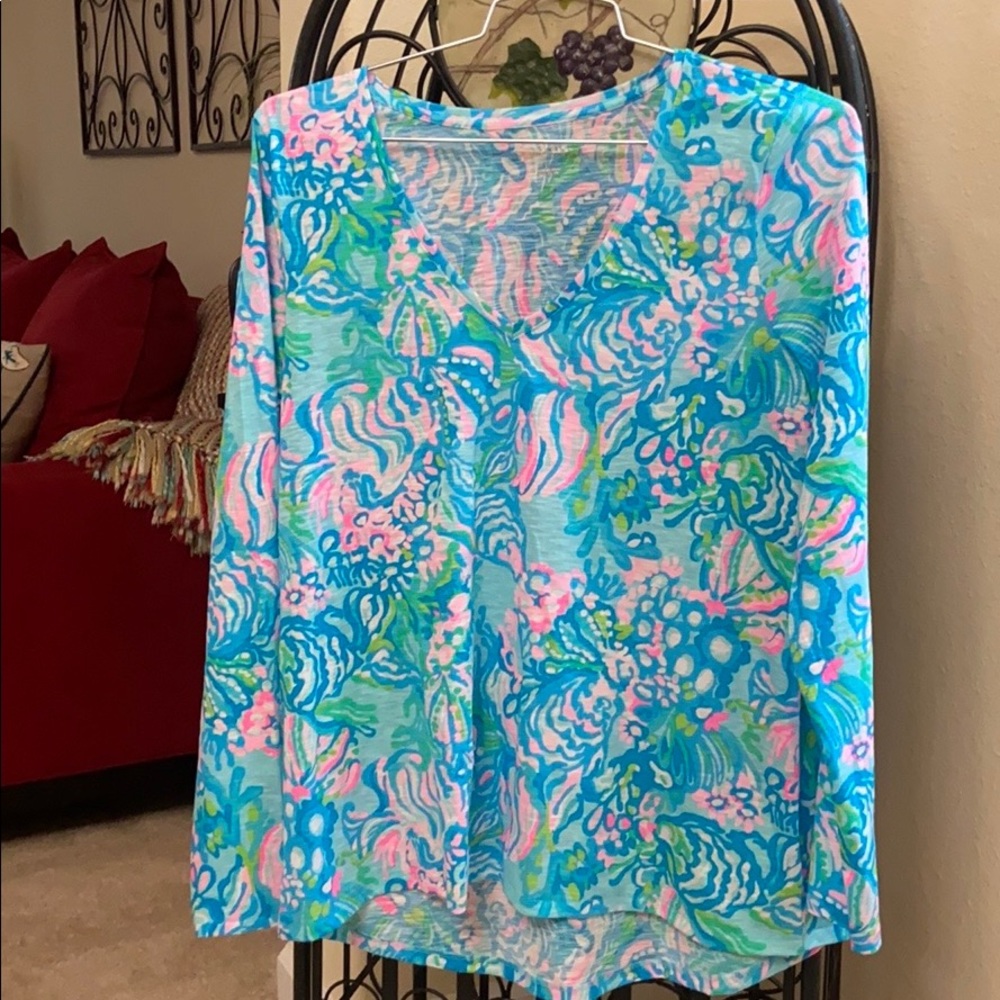Lilly Pulitzer Long Sleeve Etta Blue EBiZA
